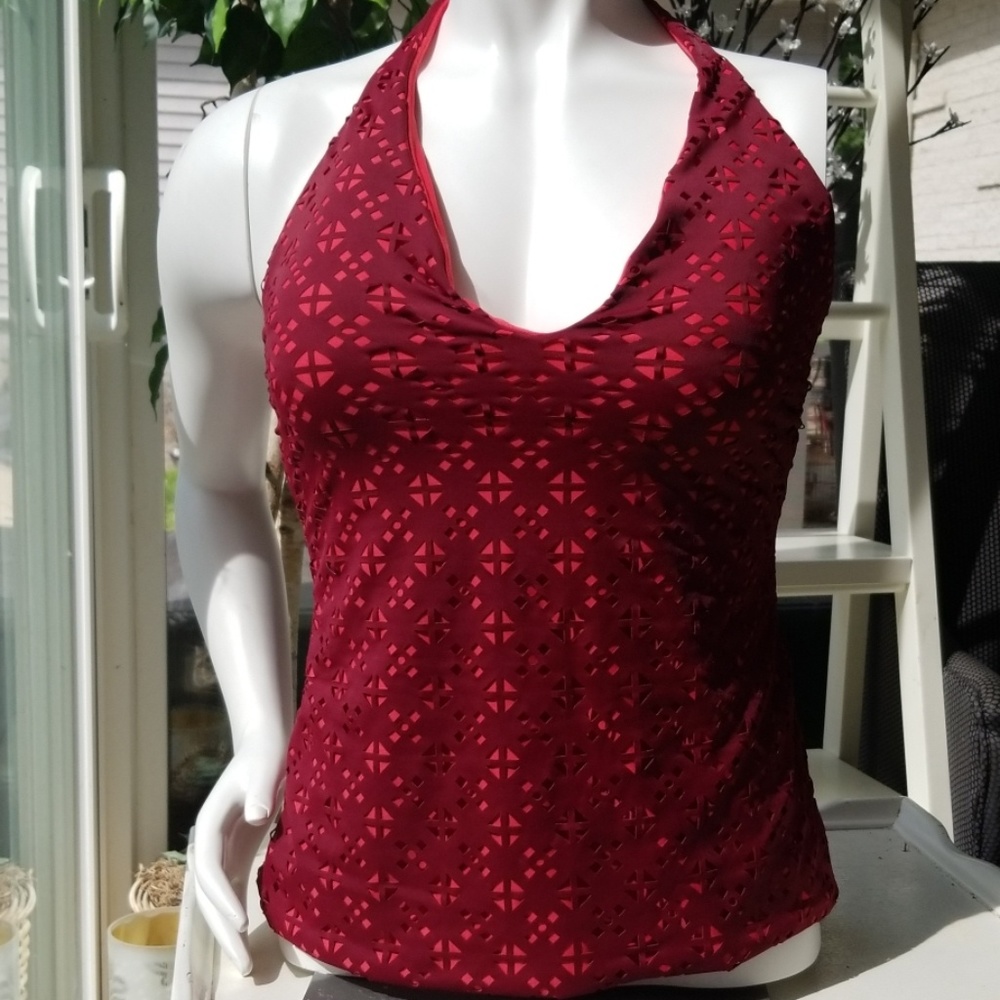NEW LOFT Beach Halter Swim Top M - Picture 2 of 5